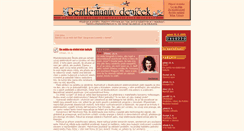 Desktop Screenshot of gentleman.cz