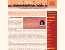 Tablet Screenshot of gentleman.cz